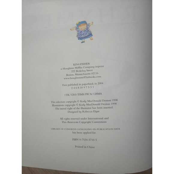 A Childs Treasury Of Nursery Rhymes Hardcover Book - Picture 5 of 5